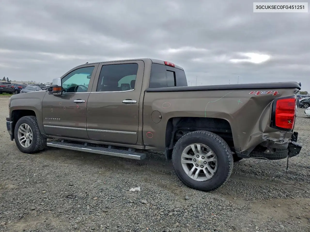 3GCUKSEC0FG451251 2015 Chevrolet Silverado K1500 Ltz