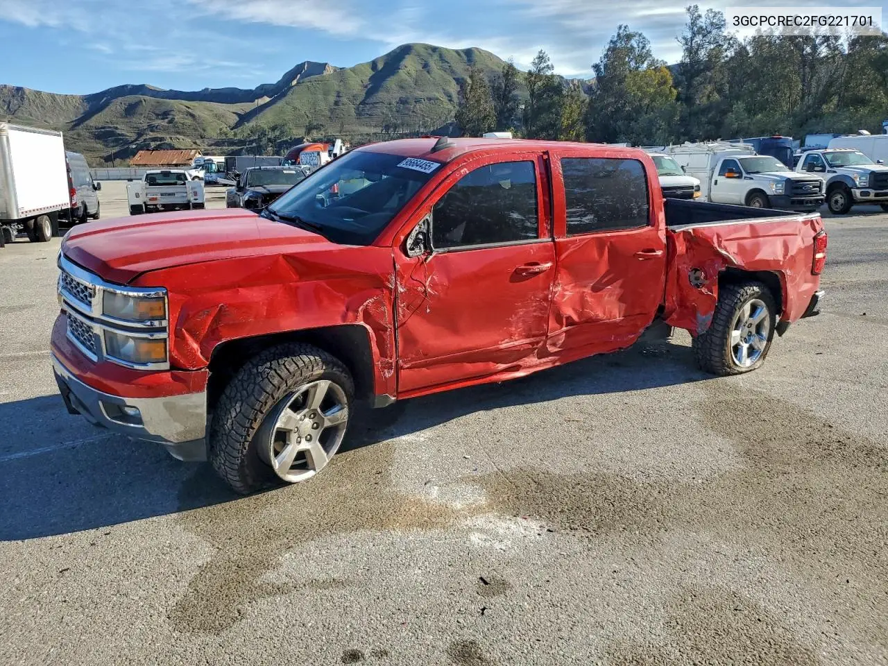 3GCPCREC2FG221701 2015 Chevrolet Silverado C1500 Lt