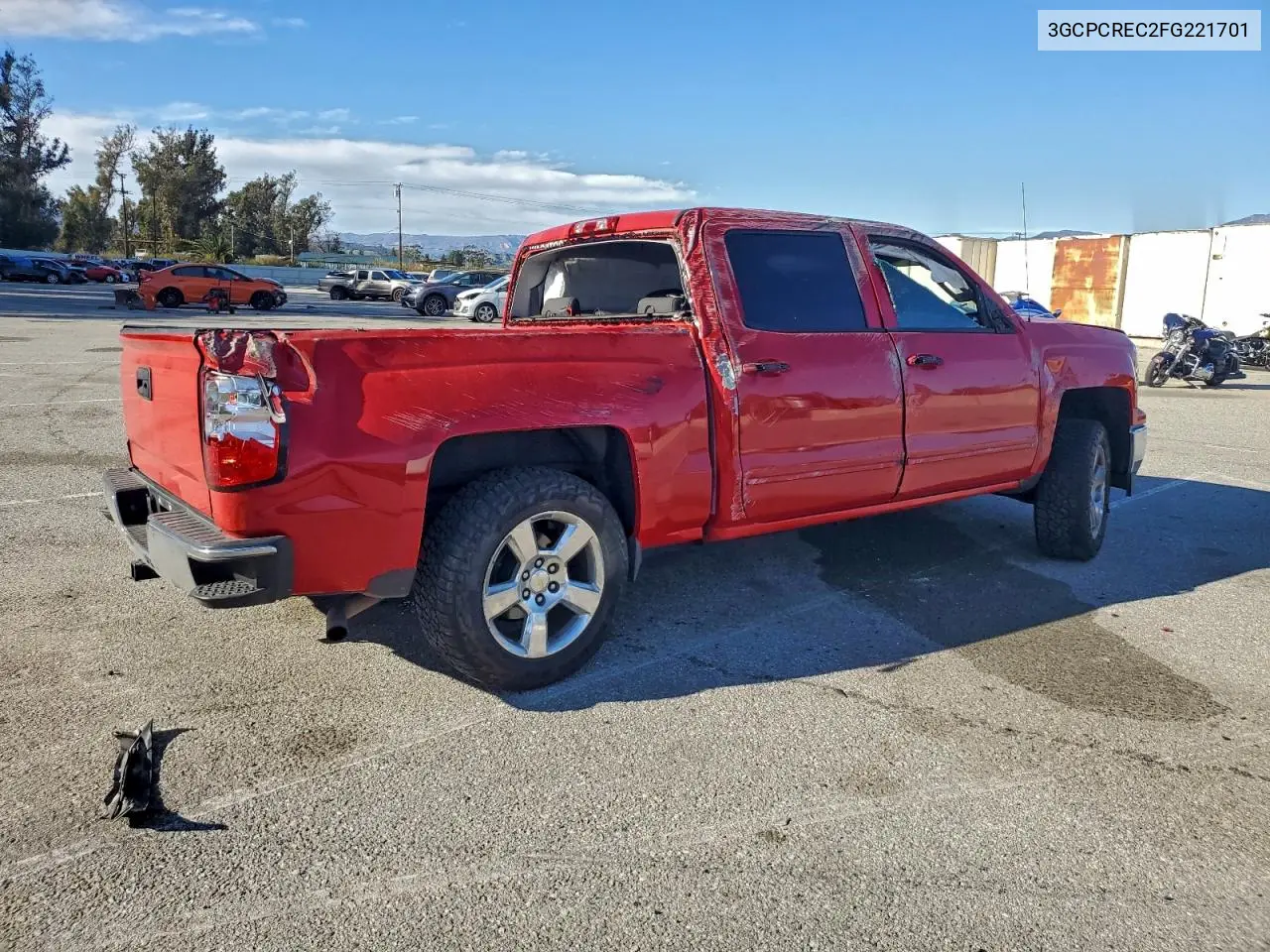 3GCPCREC2FG221701 2015 Chevrolet Silverado C1500 Lt