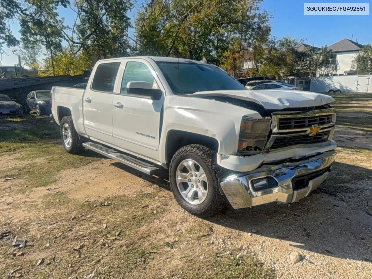 3GCUKREC7FG492551 2015 Chevrolet Silverado K1500 Lt