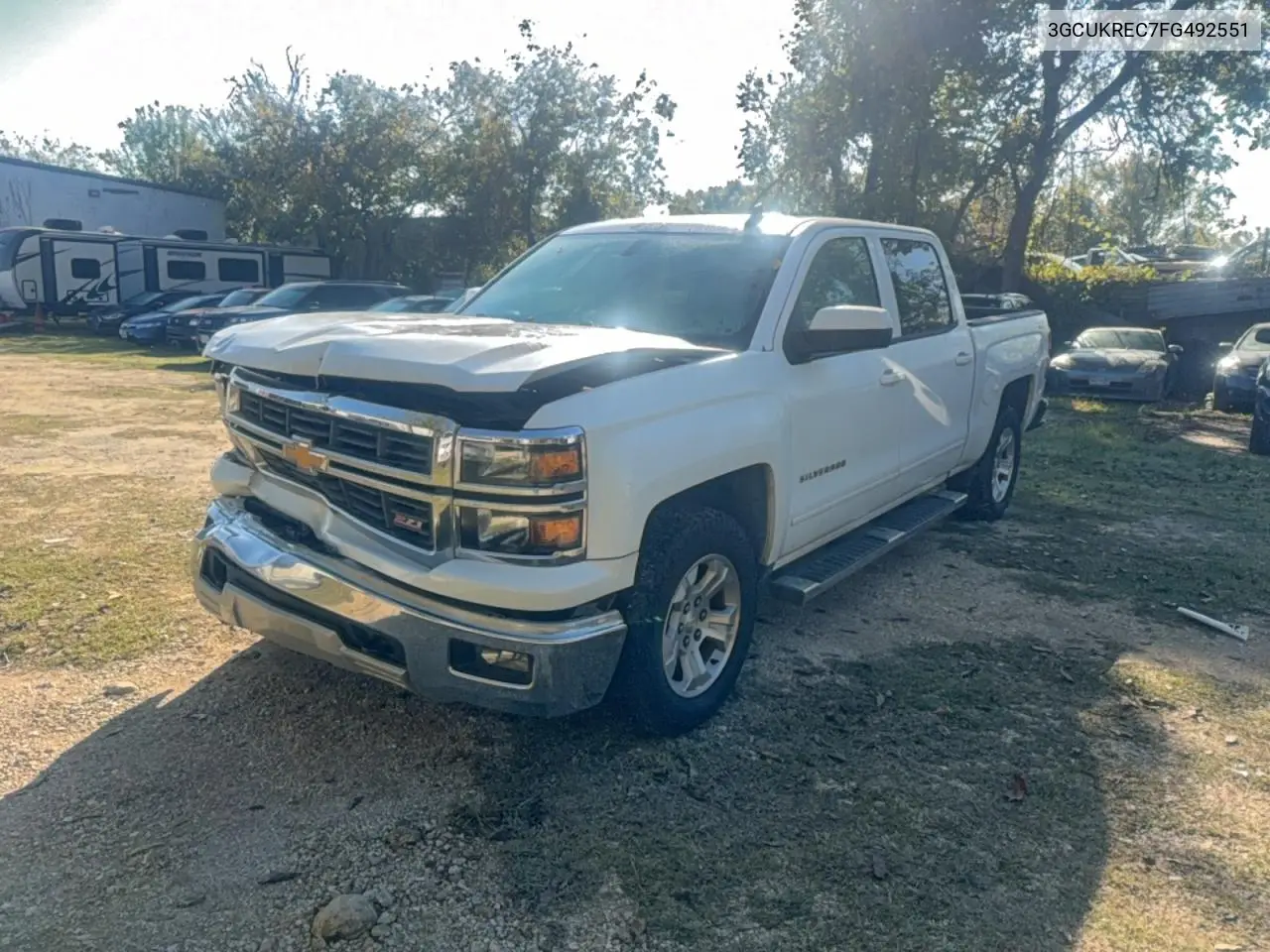 3GCUKREC7FG492551 2015 Chevrolet Silverado K1500 Lt