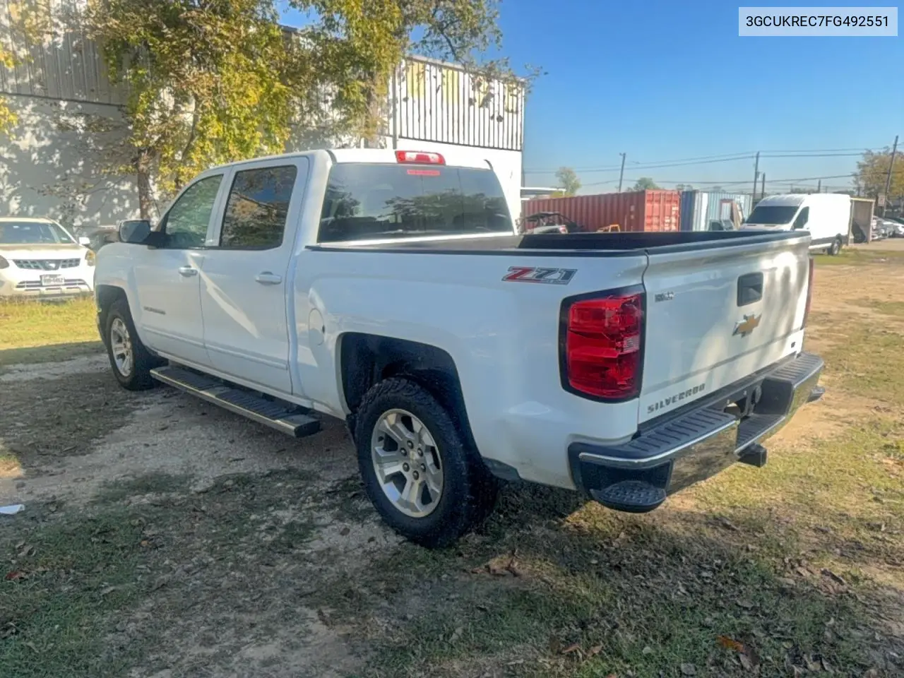 3GCUKREC7FG492551 2015 Chevrolet Silverado K1500 Lt