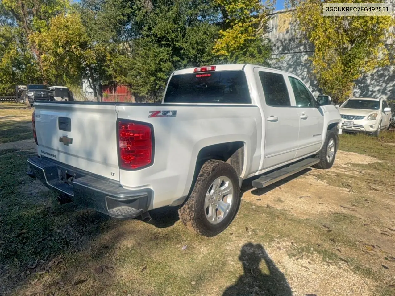 3GCUKREC7FG492551 2015 Chevrolet Silverado K1500 Lt