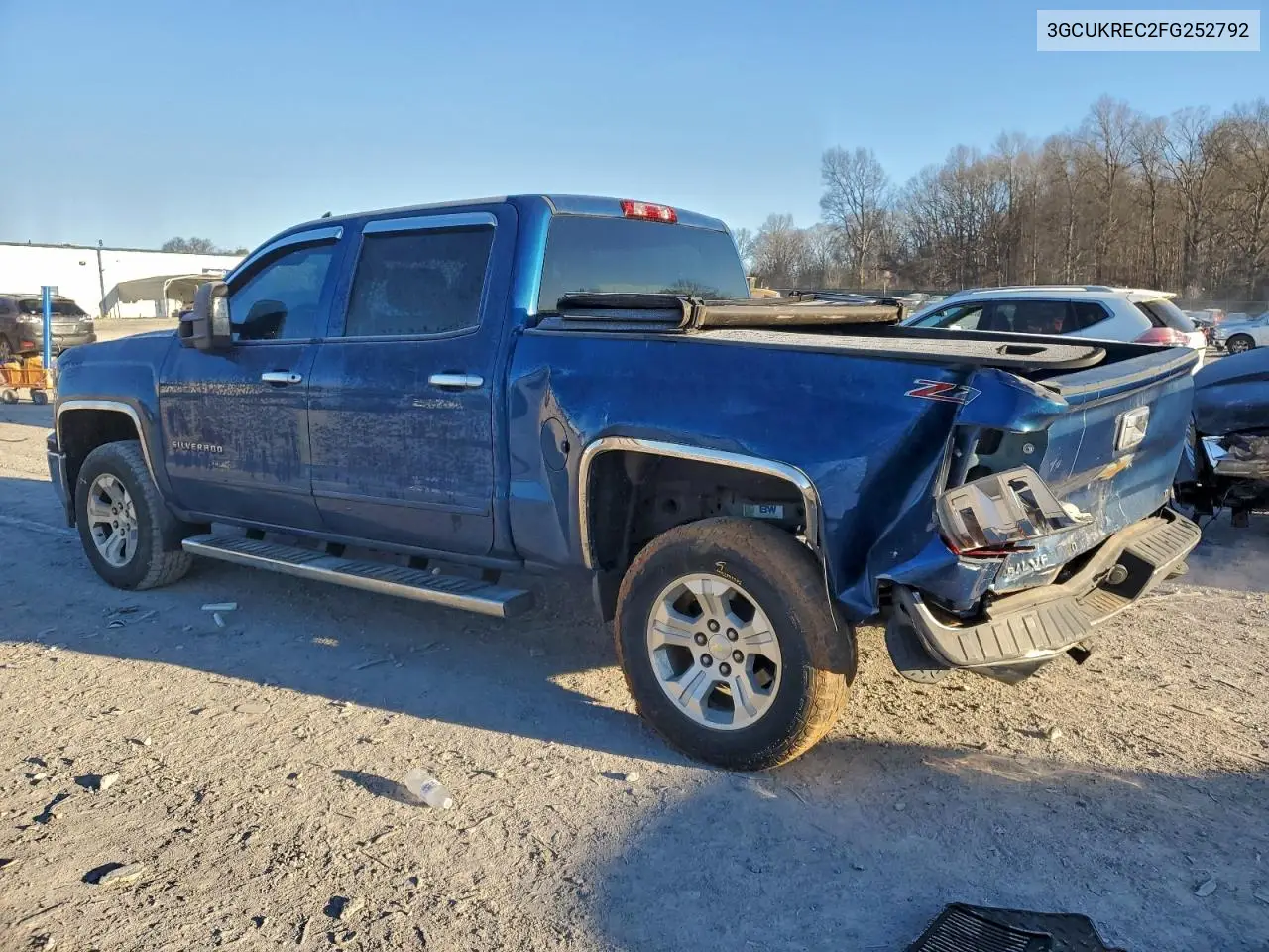 3GCUKREC2FG252792 2015 Chevrolet Silverado K1500 Lt