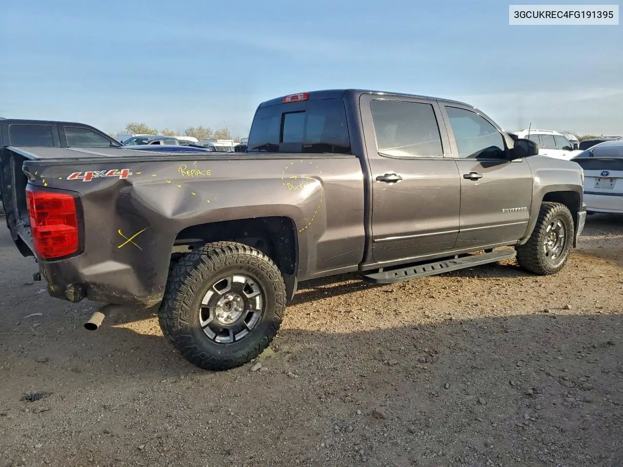 3GCUKREC4FG191395 2015 Chevrolet Silverado K1500 Lt