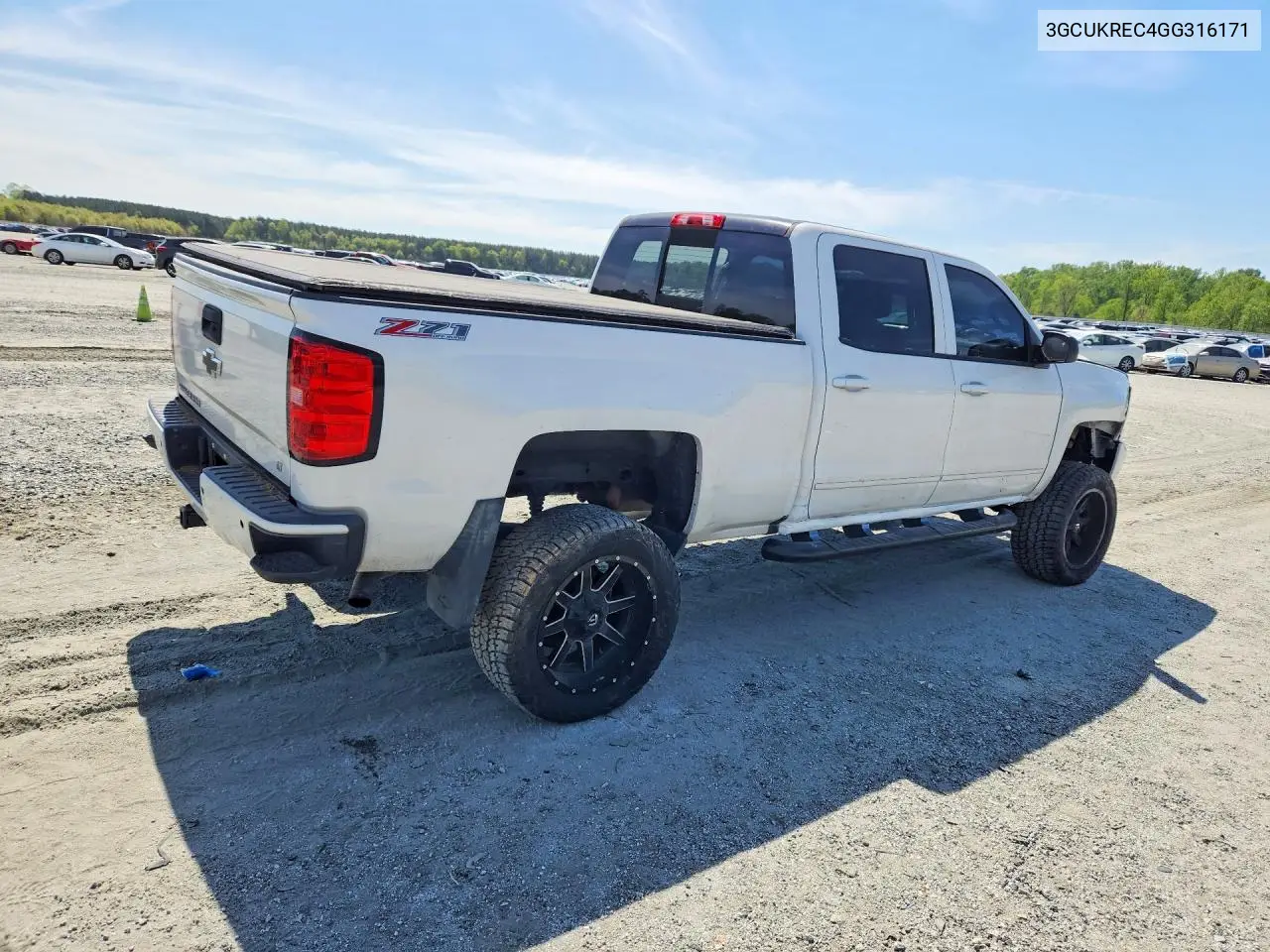 3GCUKREC4GG316171 2016 Chevrolet Silverado K1500 Lt