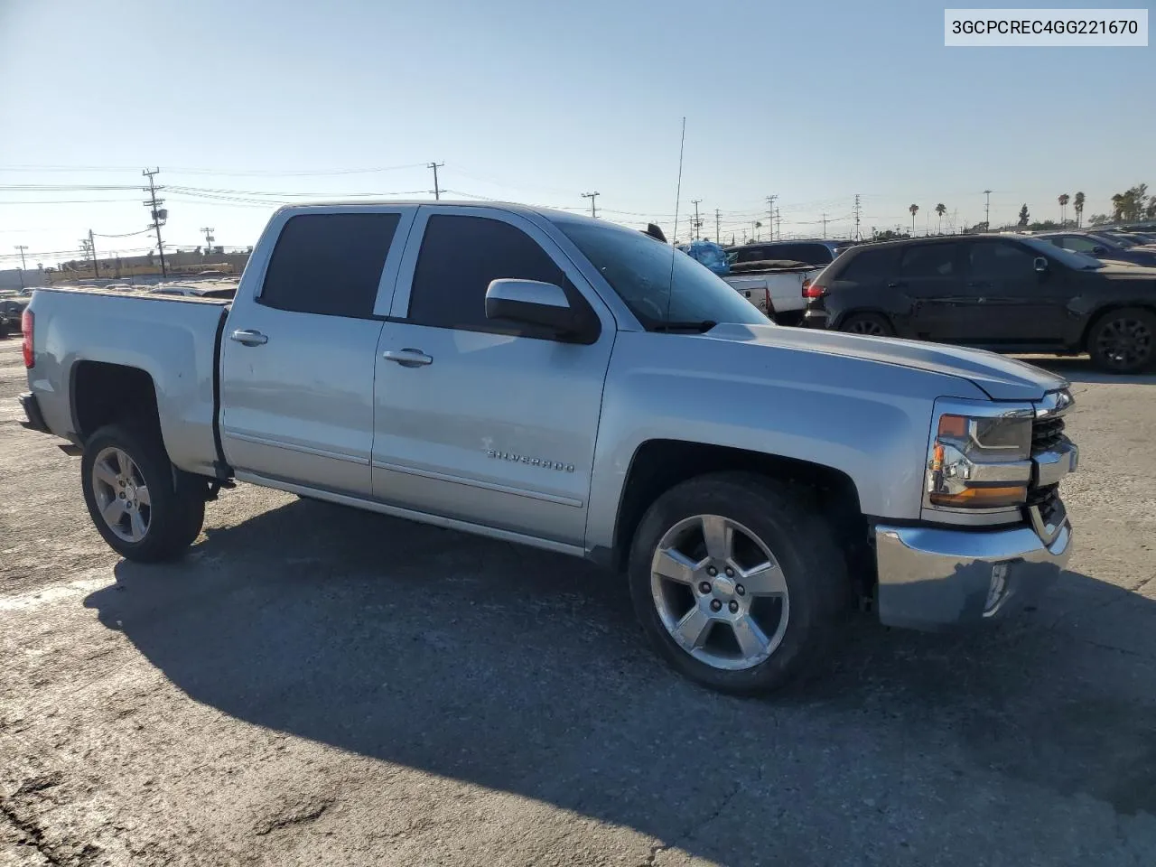 2016 Chevrolet Silverado C1500 Lt VIN: 3GCPCREC4GG221670 Lot: 73274574