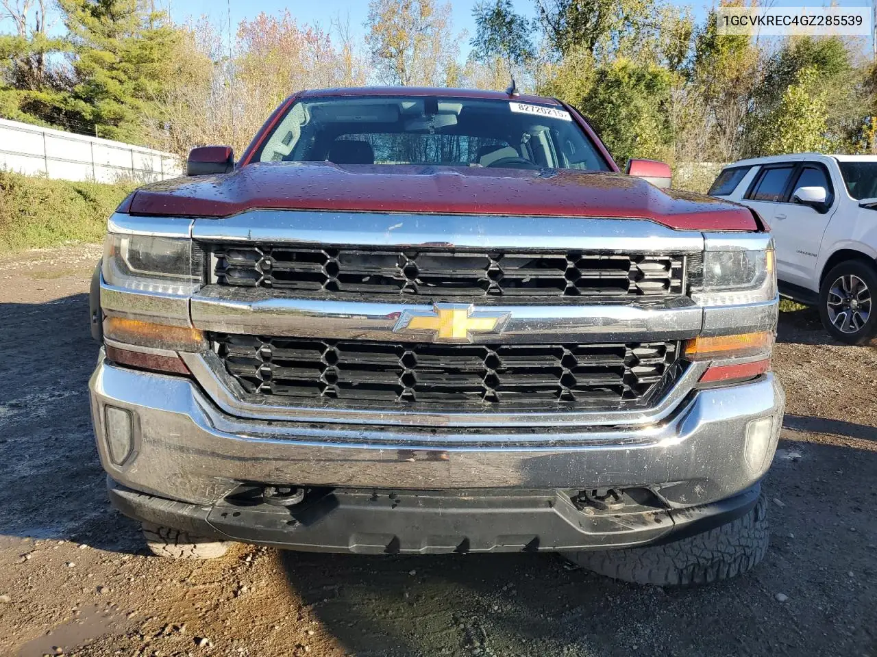 1GCVKREC4GZ285539 2016 Chevrolet Silverado K1500 Lt