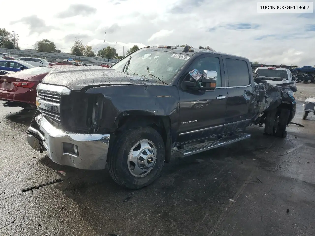 1GC4K0C87GF119667 2016 Chevrolet Silverado K3500 Ltz