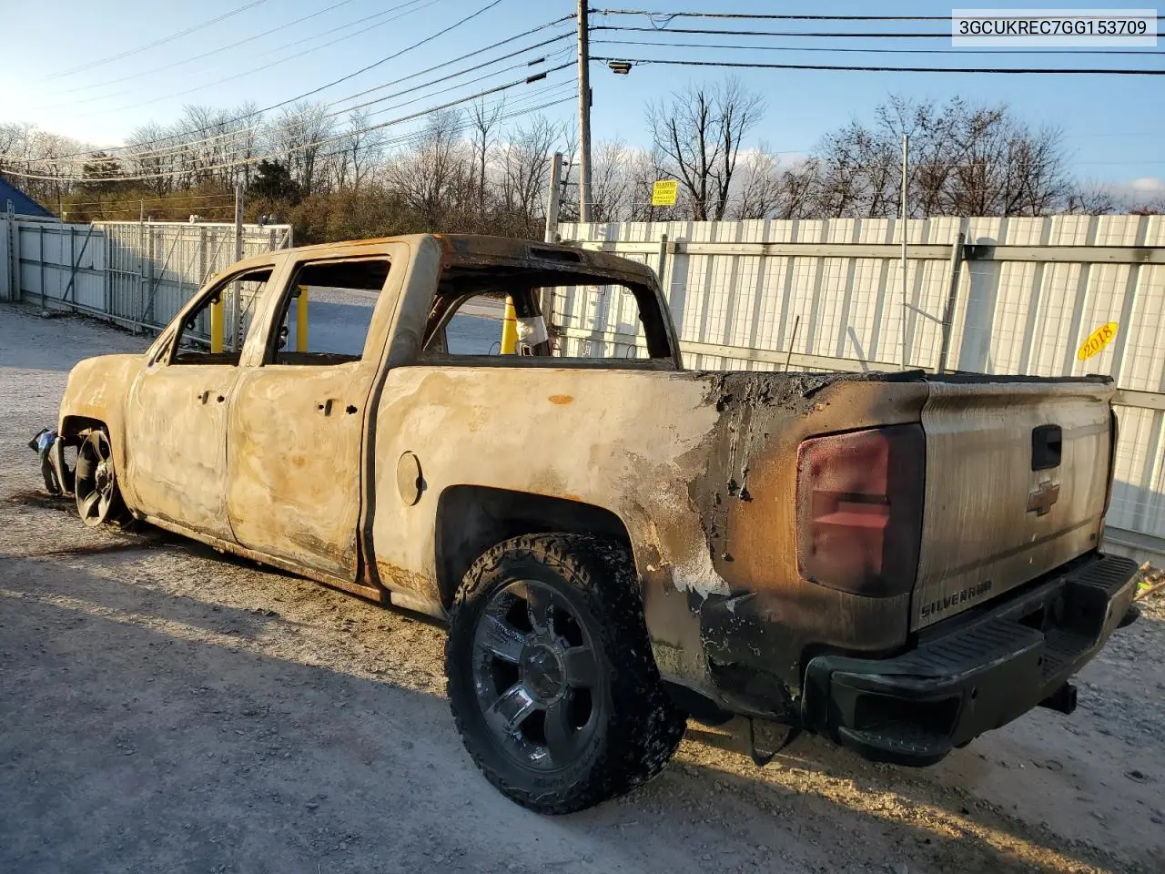 3GCUKREC7GG153709 2016 Chevrolet Silverado K1500 Lt