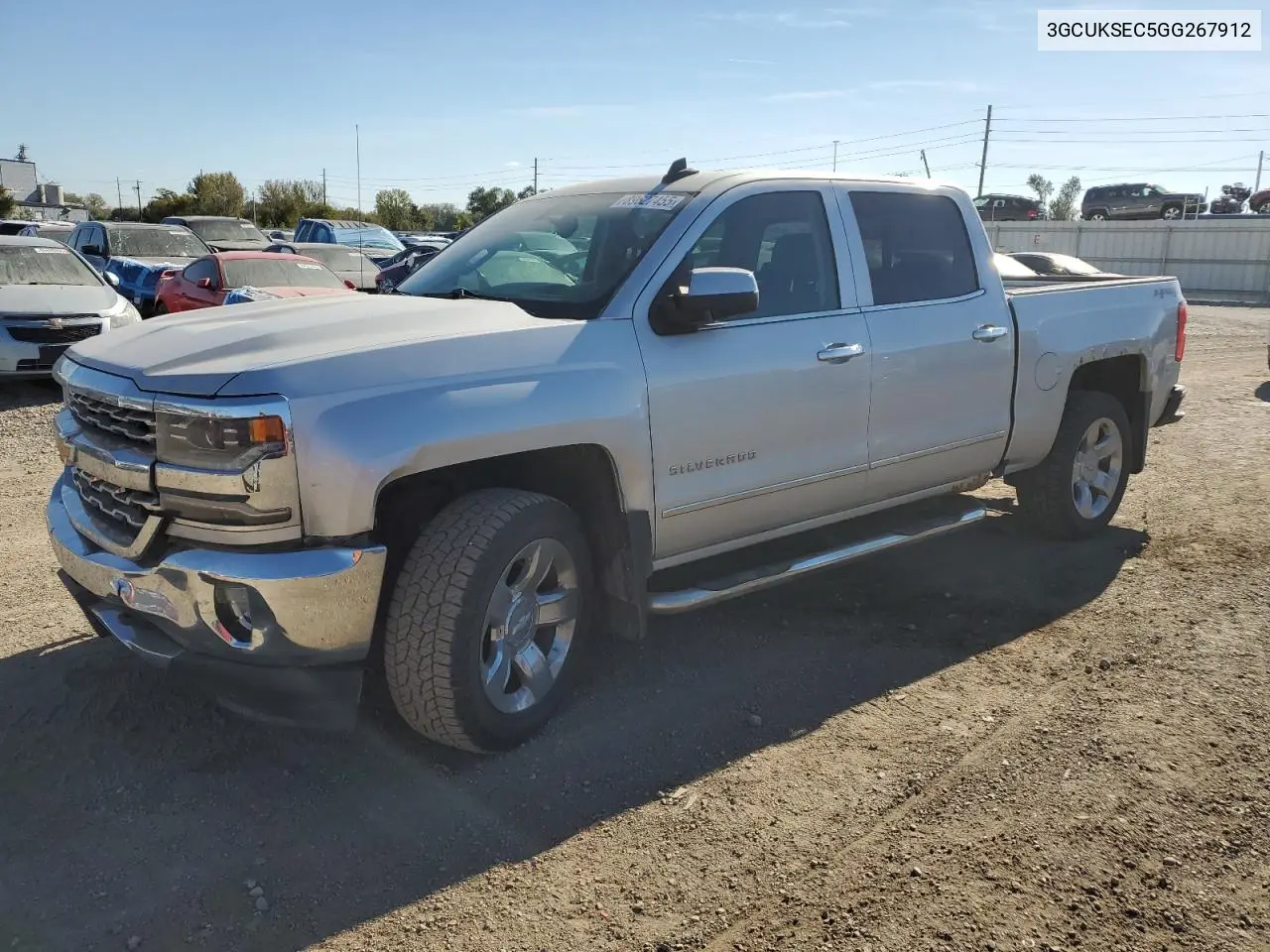 3GCUKSEC5GG267912 2016 Chevrolet Silverado K1500 Ltz