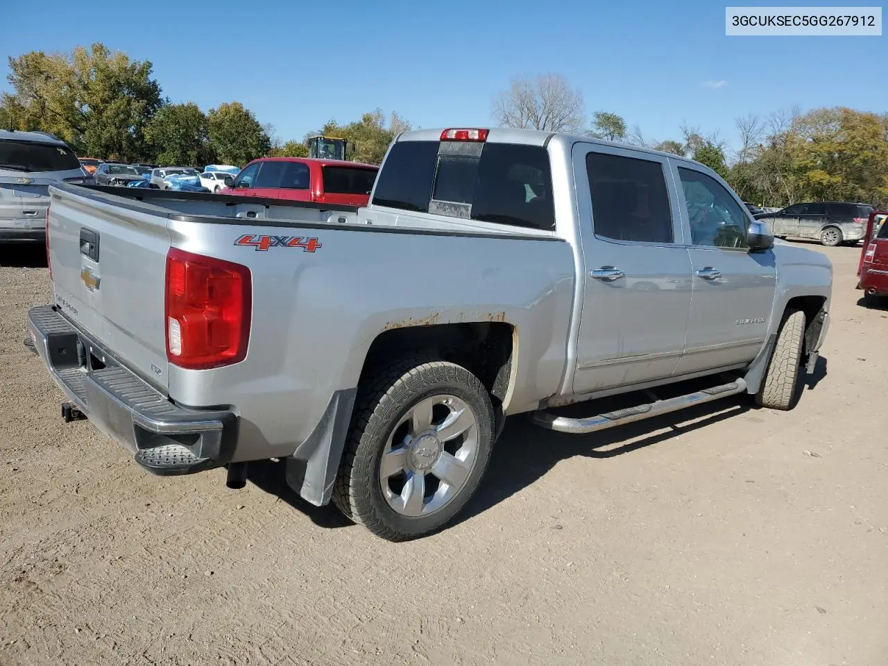 3GCUKSEC5GG267912 2016 Chevrolet Silverado K1500 Ltz