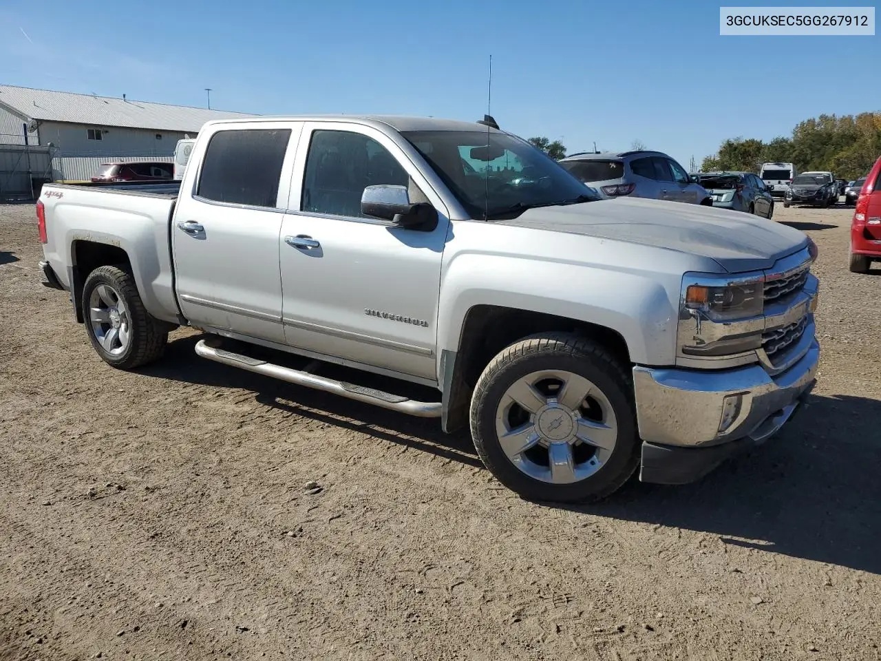3GCUKSEC5GG267912 2016 Chevrolet Silverado K1500 Ltz