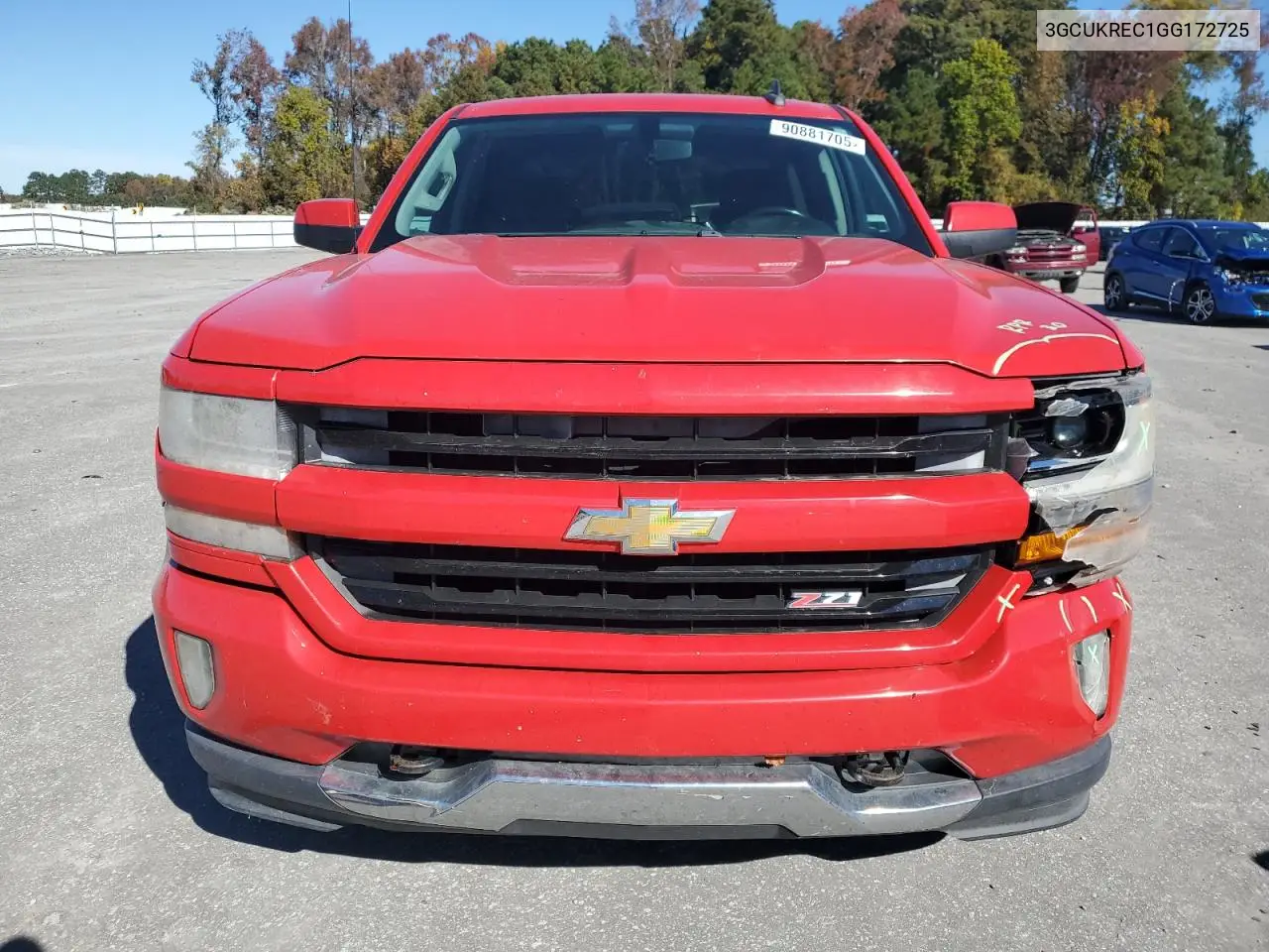 3GCUKREC1GG172725 2016 Chevrolet Silverado K1500 Lt