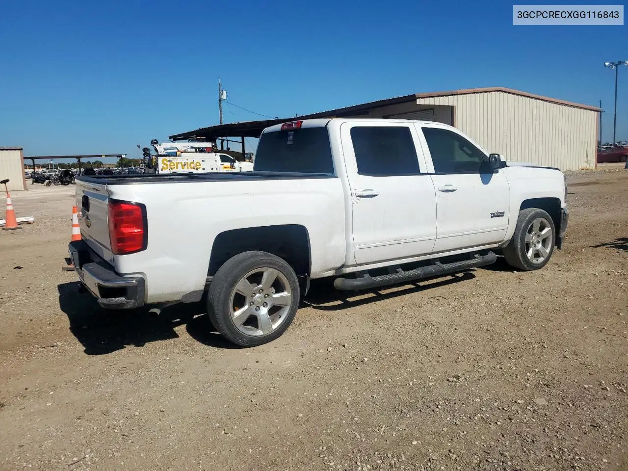 3GCPCRECXGG116843 2016 Chevrolet Silverado C1500 Lt