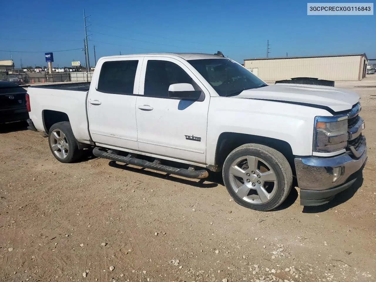 3GCPCRECXGG116843 2016 Chevrolet Silverado C1500 Lt