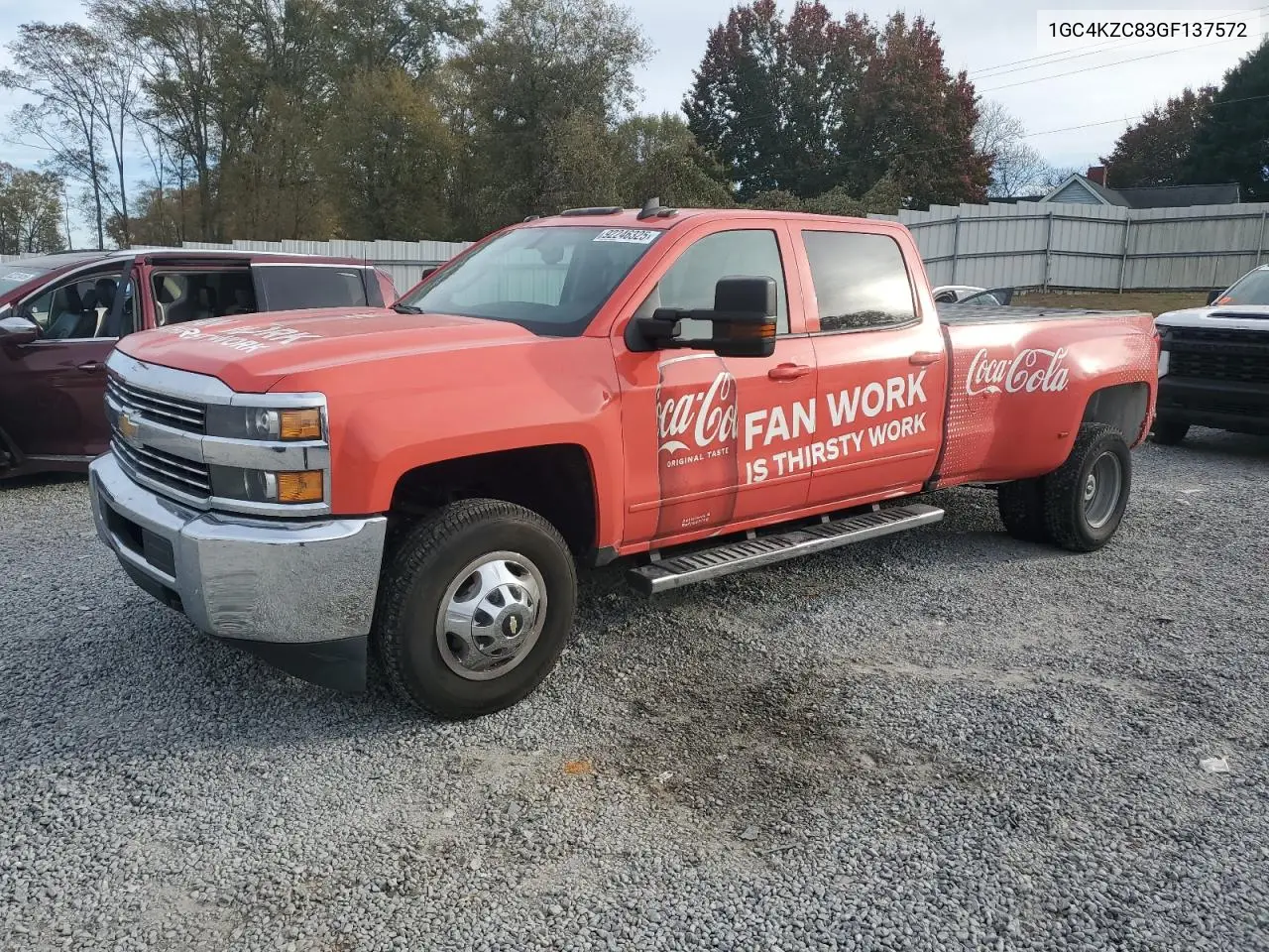 1GC4KZC83GF137572 2016 Chevrolet Silverado K3500 Lt