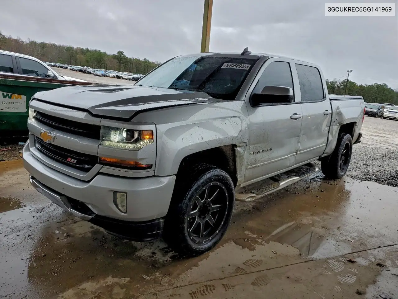 3GCUKREC6GG141969 2016 Chevrolet Silverado K1500 Lt