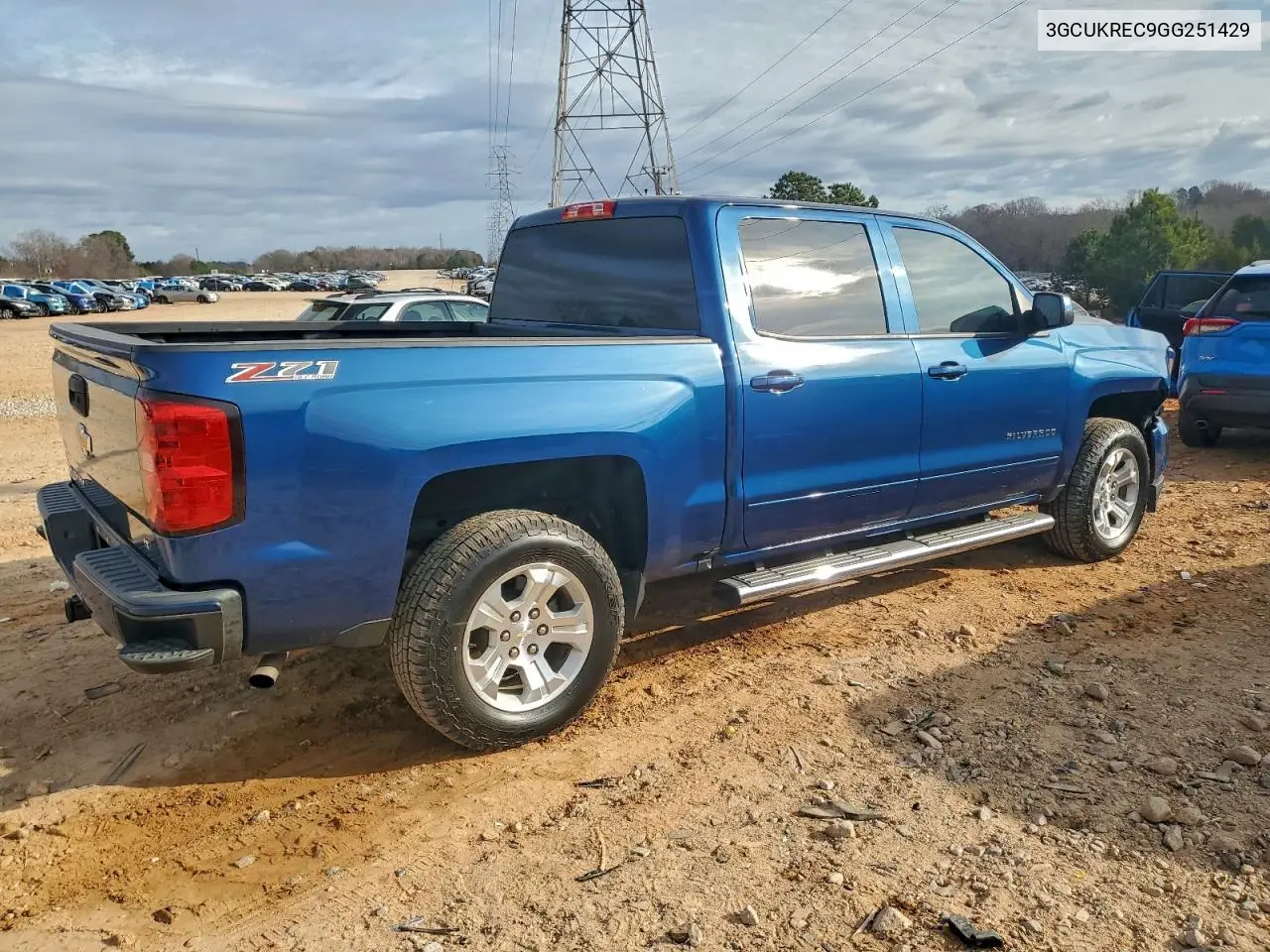 3GCUKREC9GG251429 2016 Chevrolet Silverado K1500 Lt