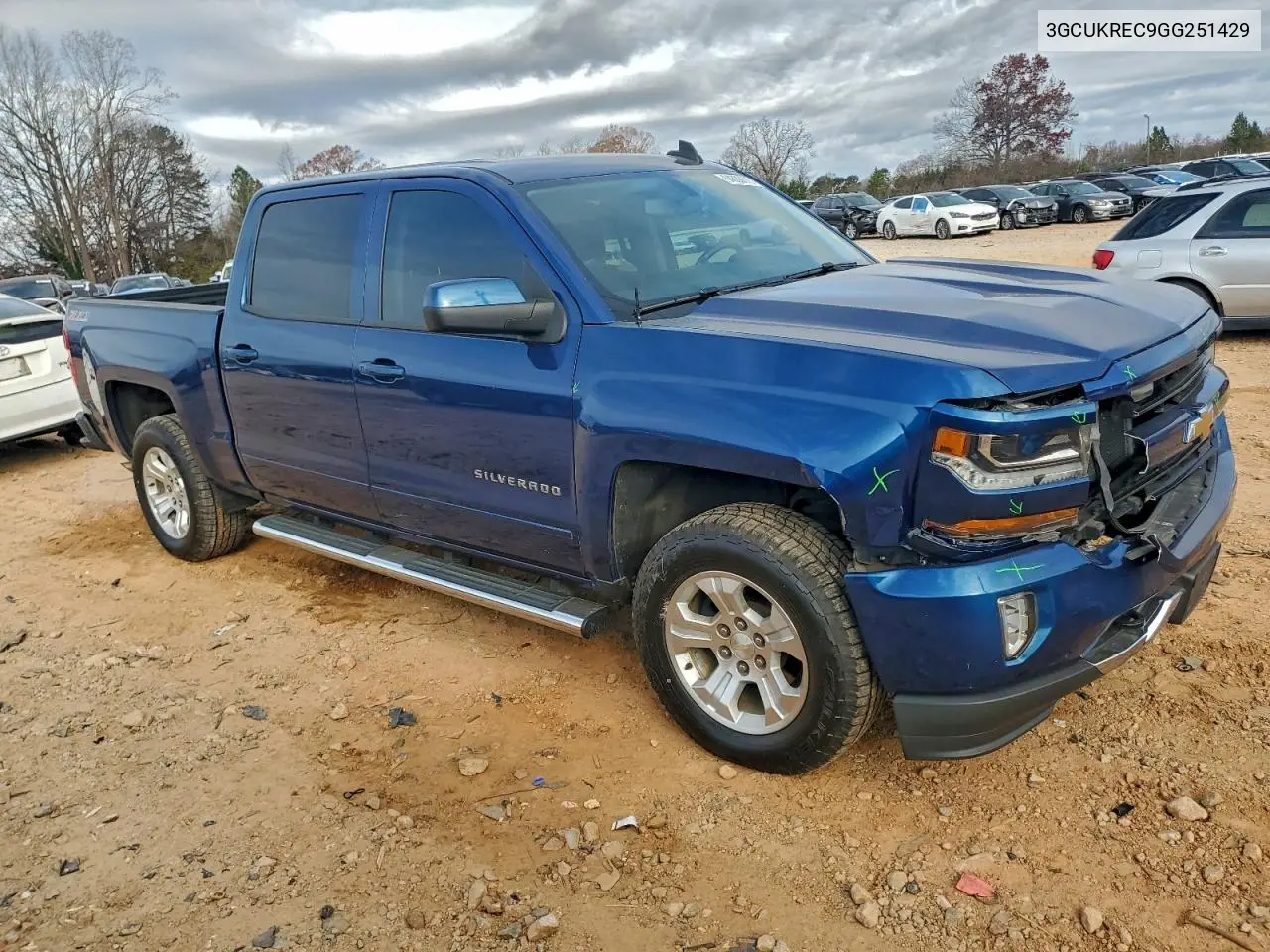 3GCUKREC9GG251429 2016 Chevrolet Silverado K1500 Lt