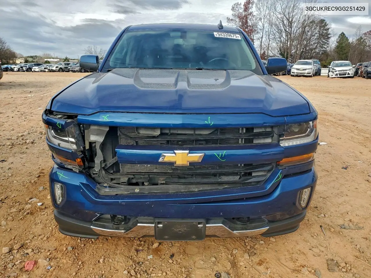 3GCUKREC9GG251429 2016 Chevrolet Silverado K1500 Lt