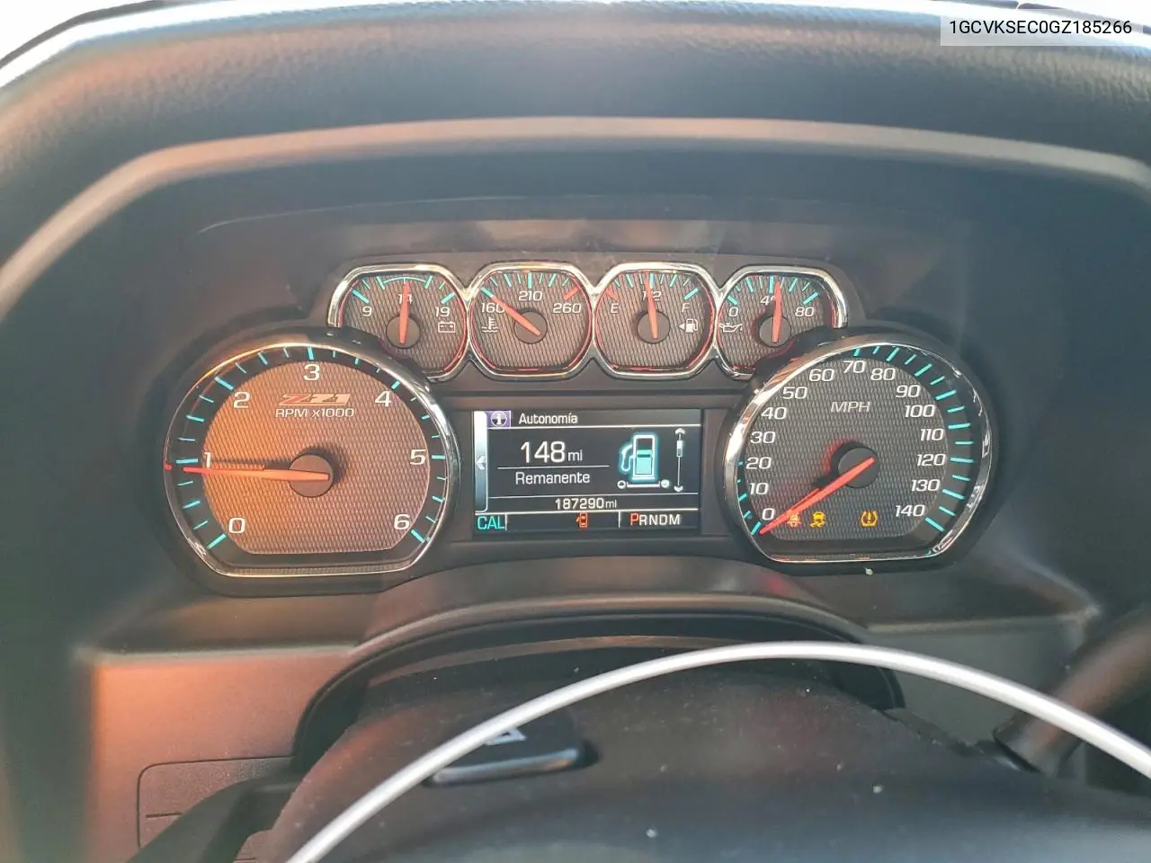 1GCVKSEC0GZ185266 2016 Chevrolet Silverado K1500 Ltz