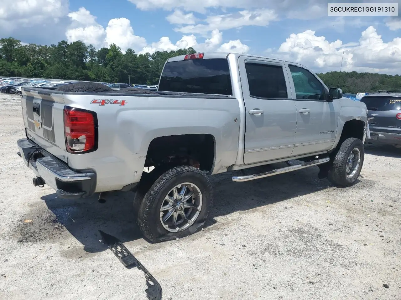 3GCUKREC1GG191310 2016 Chevrolet Silverado K1500 Lt
