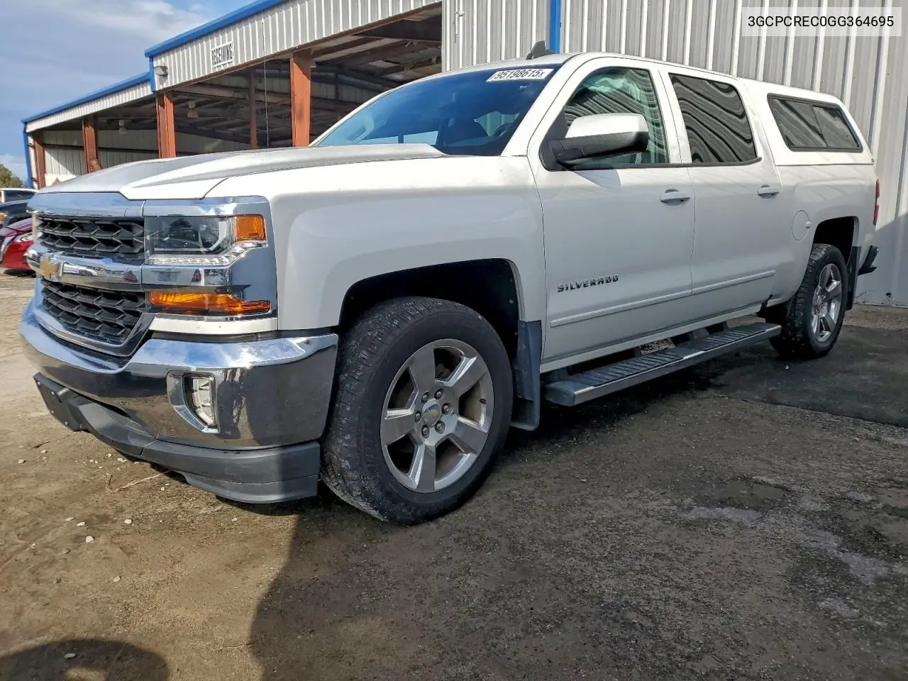 3GCPCREC0GG364695 2016 Chevrolet Silverado C1500 Lt