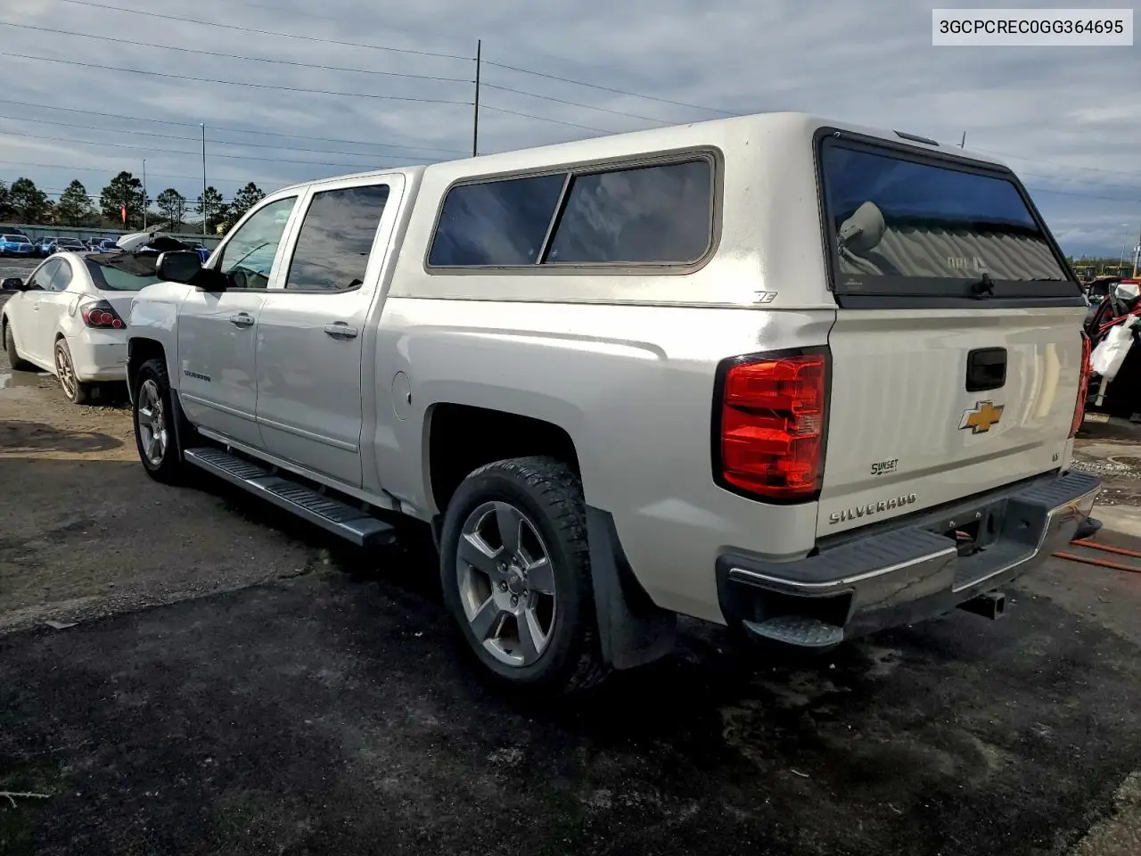 3GCPCREC0GG364695 2016 Chevrolet Silverado C1500 Lt