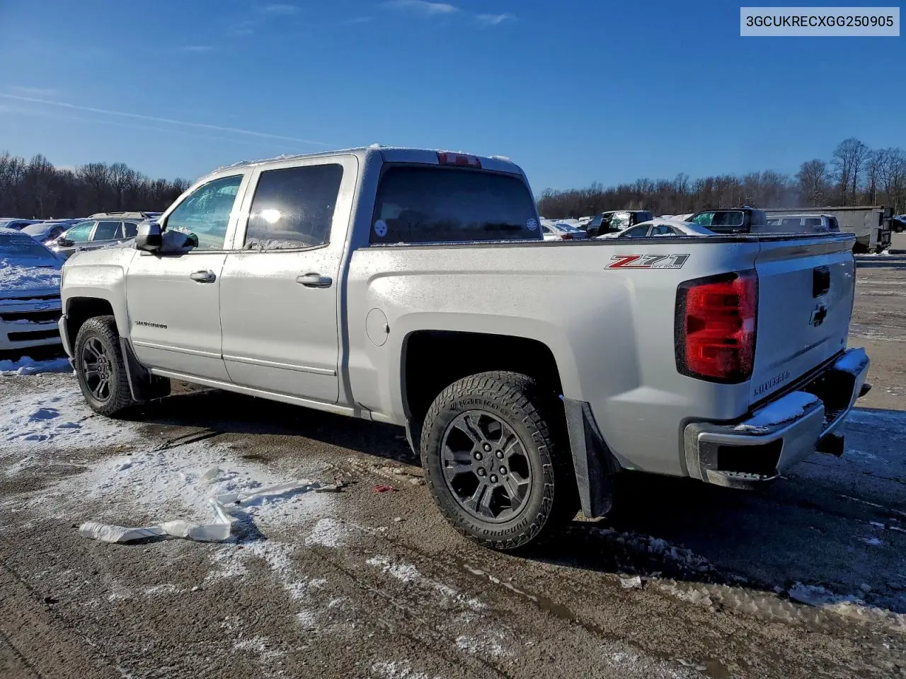 3GCUKRECXGG250905 2016 Chevrolet Silverado K1500 Lt