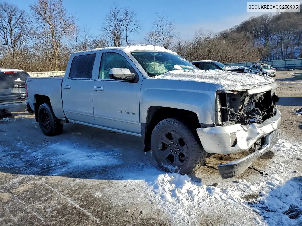 3GCUKRECXGG250905 2016 Chevrolet Silverado K1500 Lt