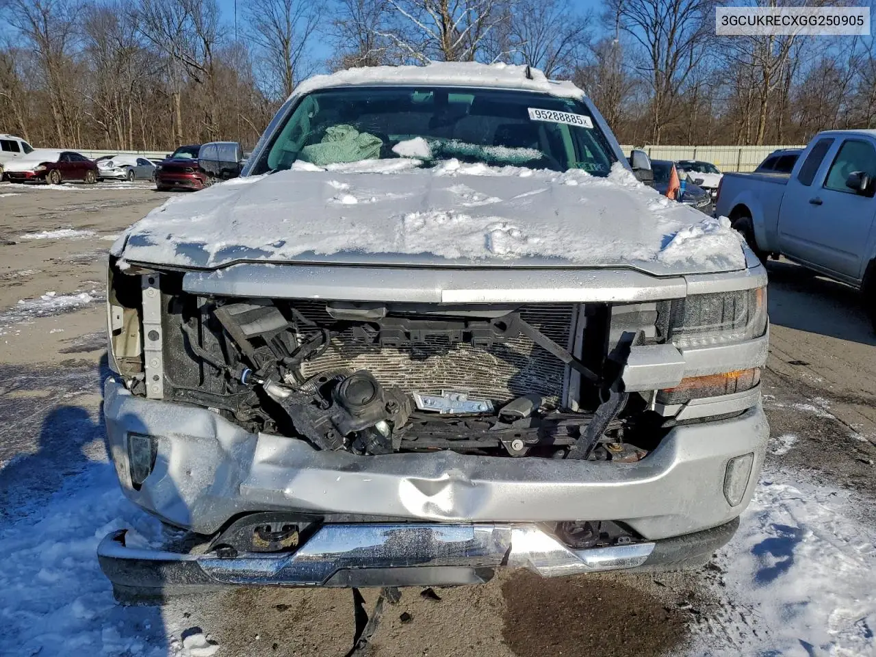 3GCUKRECXGG250905 2016 Chevrolet Silverado K1500 Lt