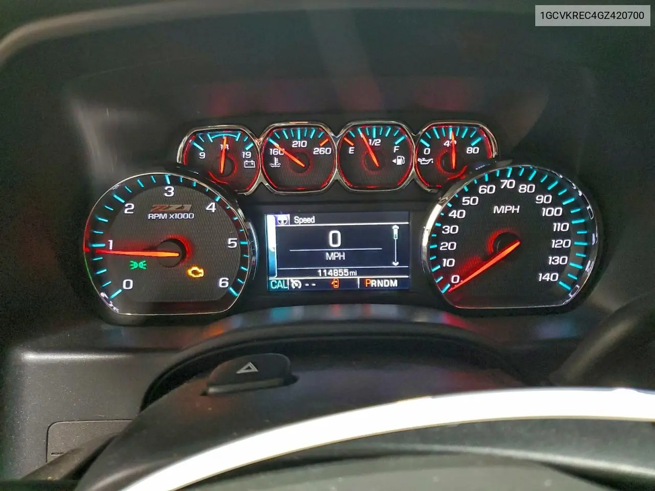 1GCVKREC4GZ420700 2016 Chevrolet Silverado K1500 Lt