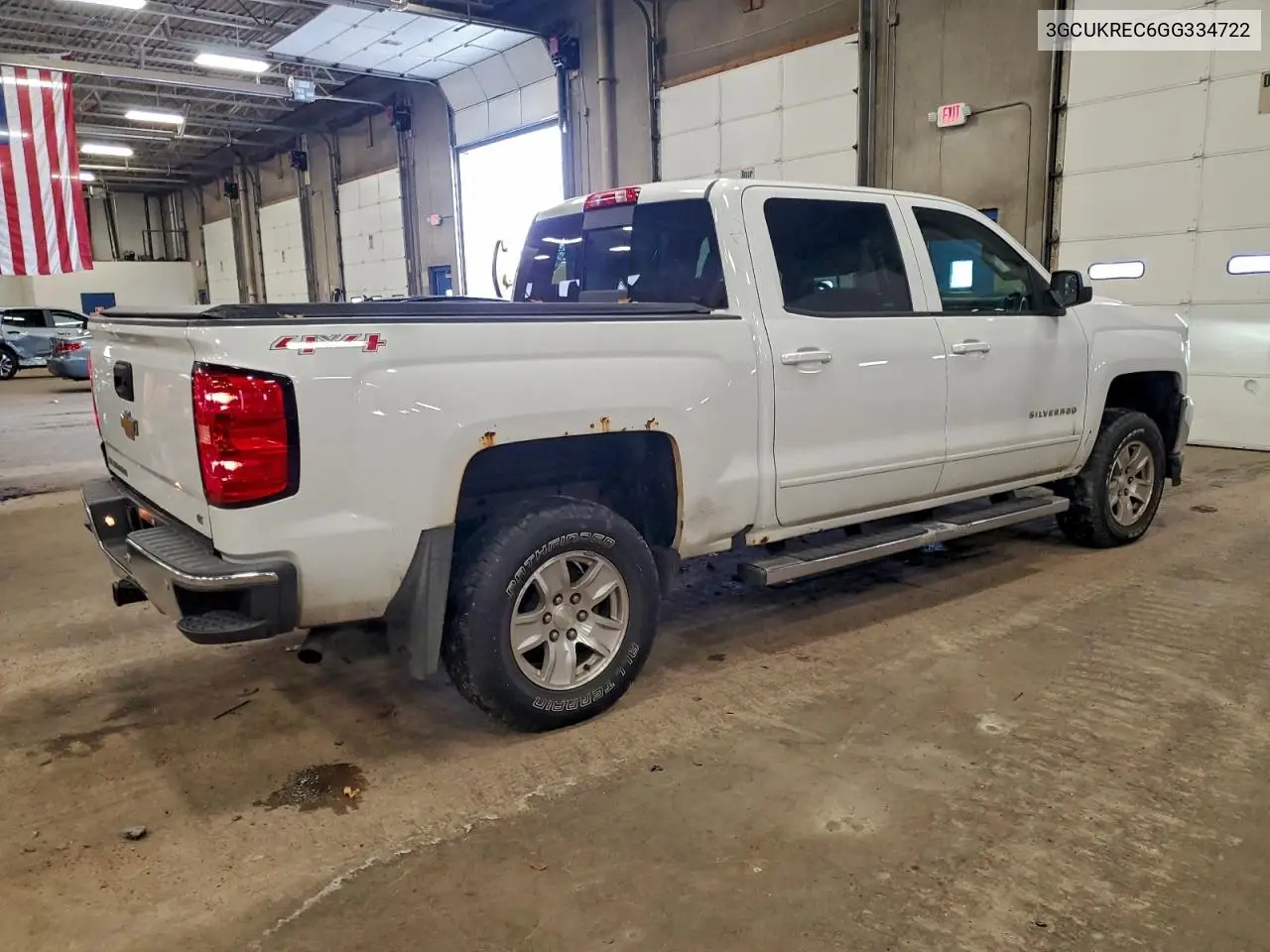 3GCUKREC6GG334722 2016 Chevrolet Silverado K1500 Lt