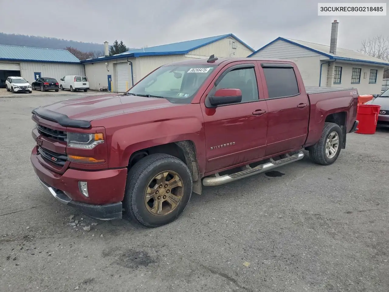 3GCUKREC8GG218485 2016 Chevrolet Silverado K1500 Lt