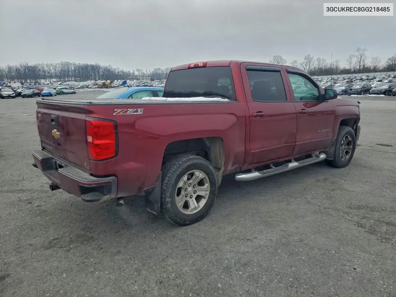 3GCUKREC8GG218485 2016 Chevrolet Silverado K1500 Lt