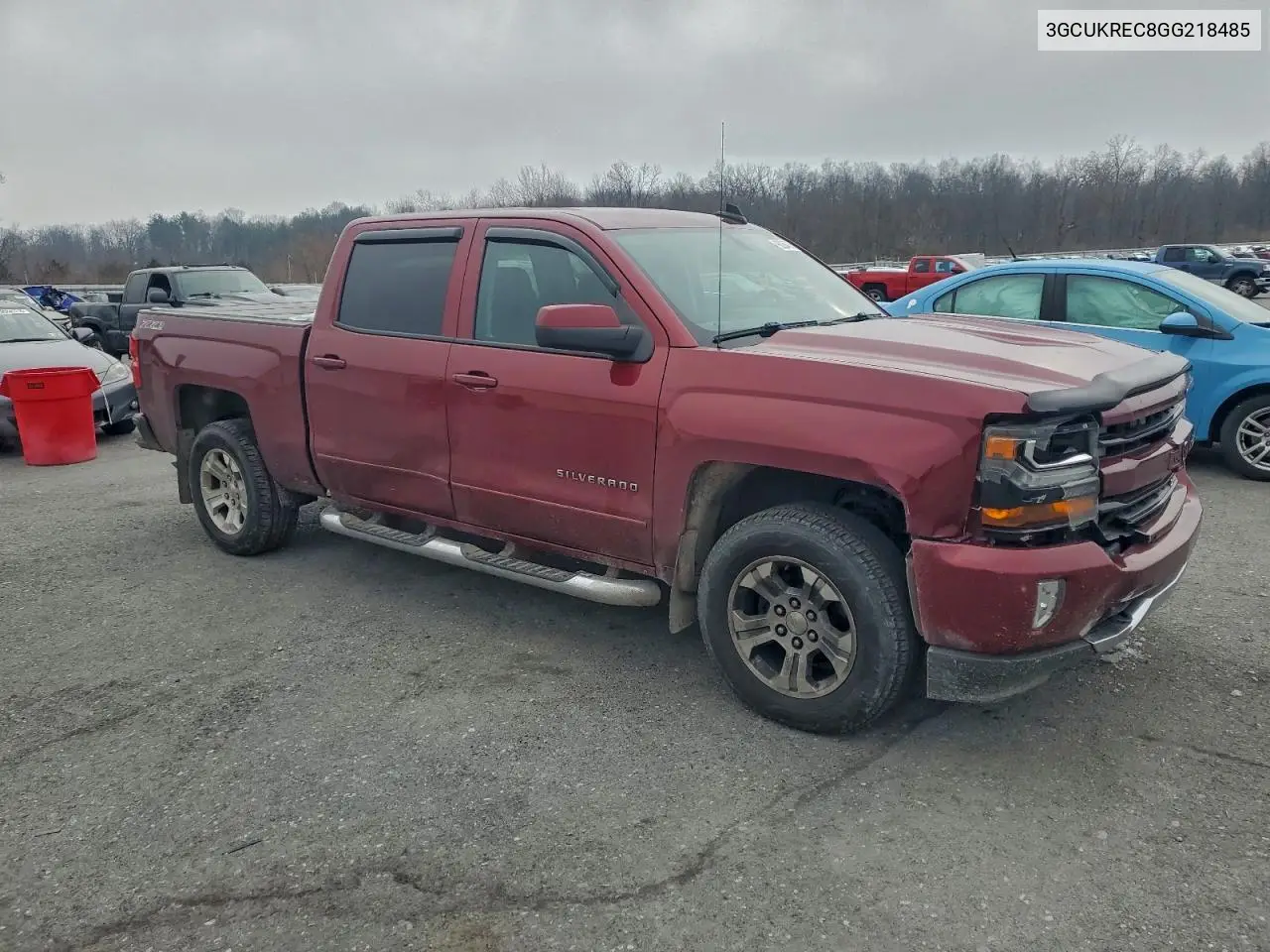 3GCUKREC8GG218485 2016 Chevrolet Silverado K1500 Lt