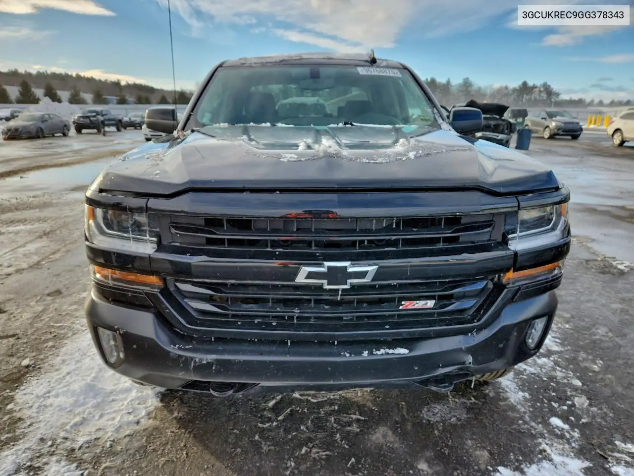 3GCUKREC9GG378343 2016 Chevrolet Silverado K1500 Lt