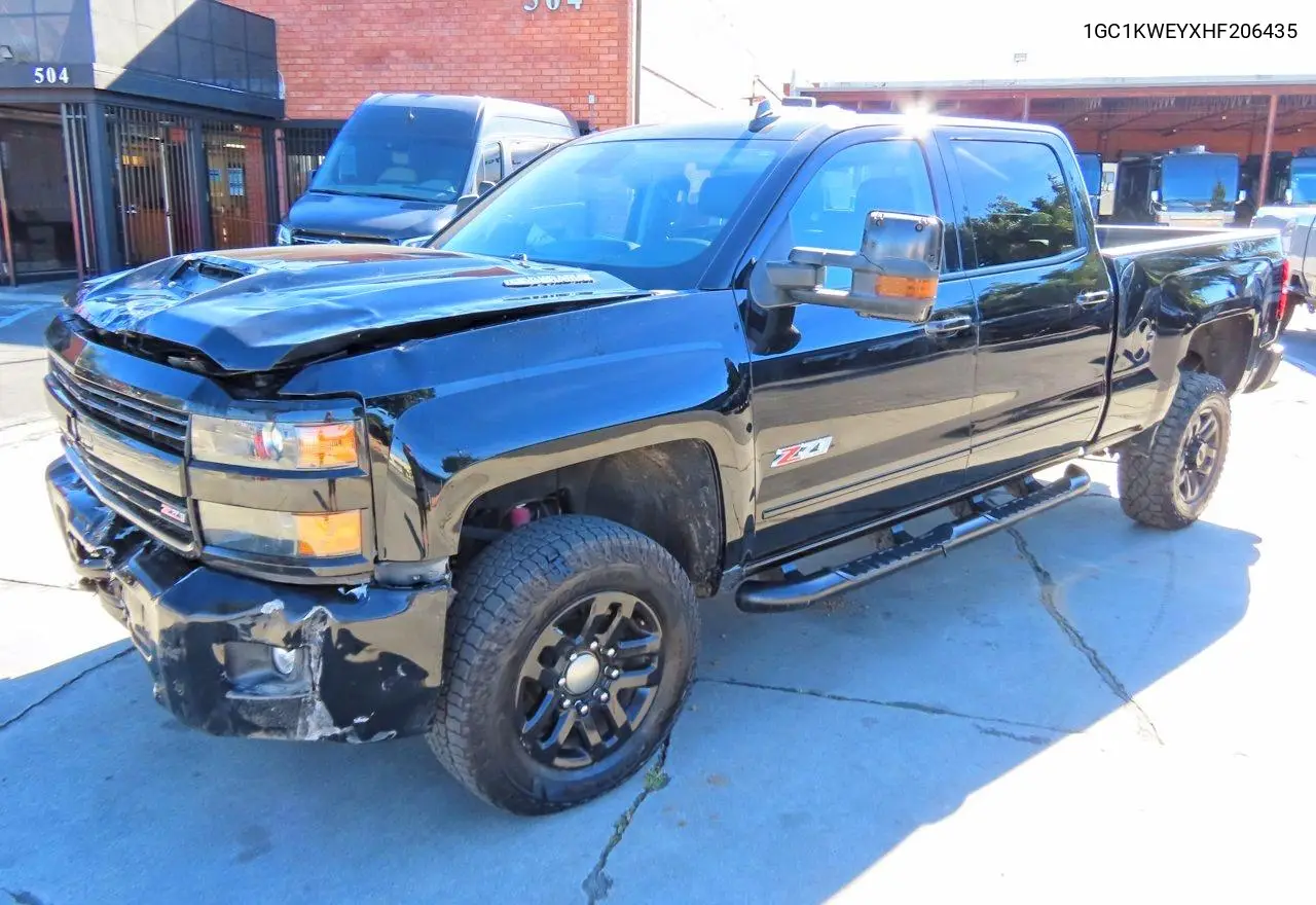 1GC1KWEYXHF206435 2017 Chevrolet Silverado K2500 Heavy Duty Ltz