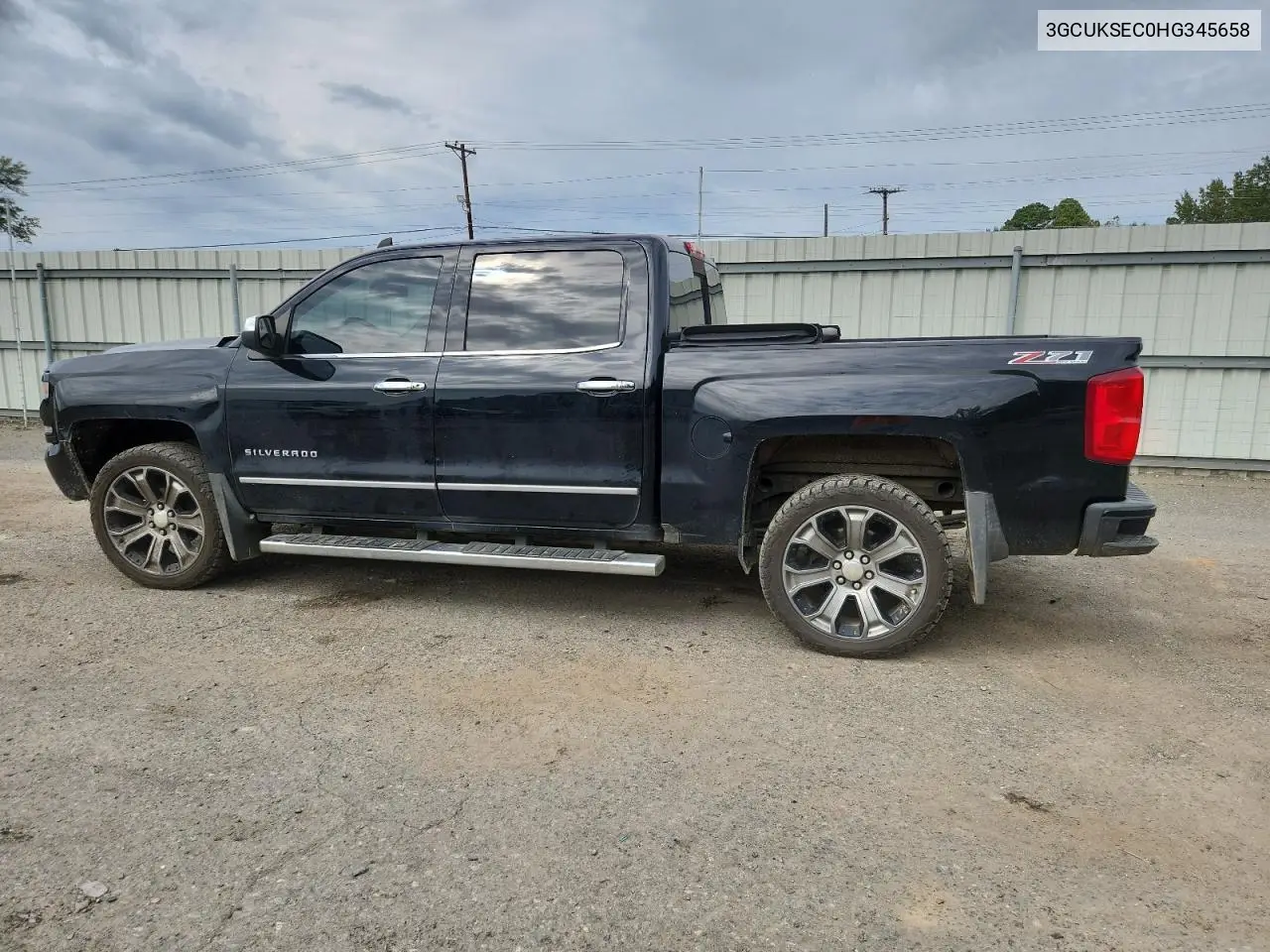 3GCUKSEC0HG345658 2017 Chevrolet Silverado K1500 Ltz