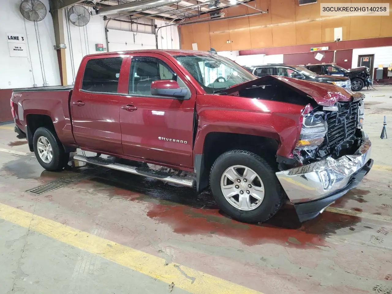 3GCUKRECXHG140258 2017 Chevrolet Silverado K1500 Lt