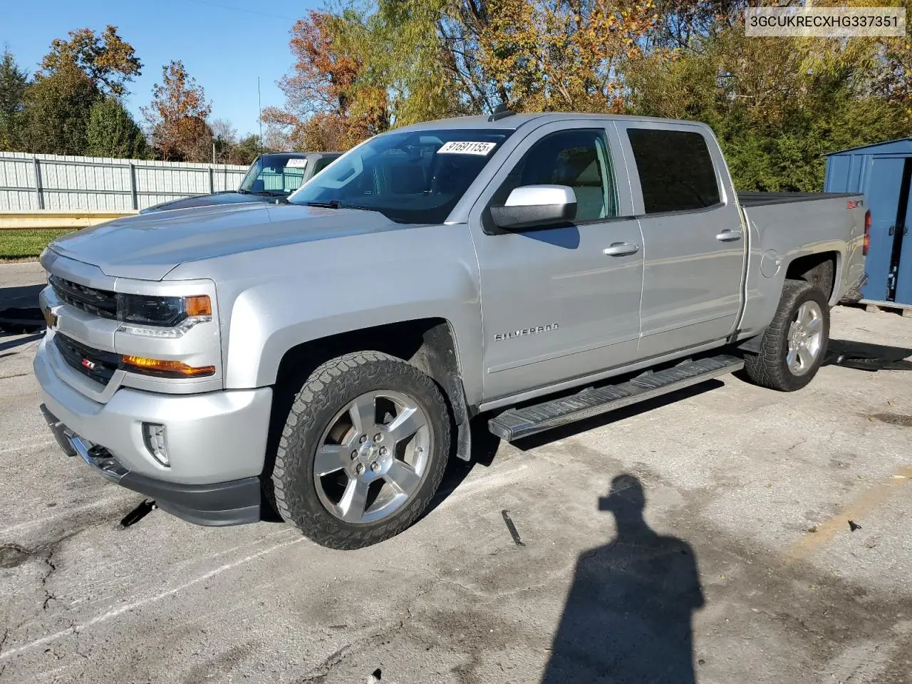3GCUKRECXHG337351 2017 Chevrolet Silverado K1500 Lt