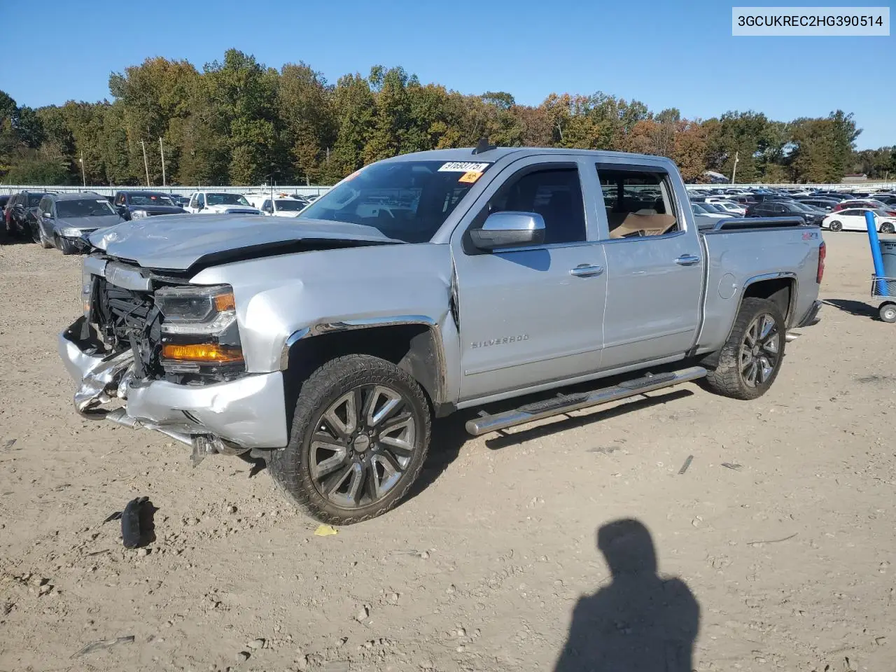 3GCUKREC2HG390514 2017 Chevrolet Silverado K1500 Lt