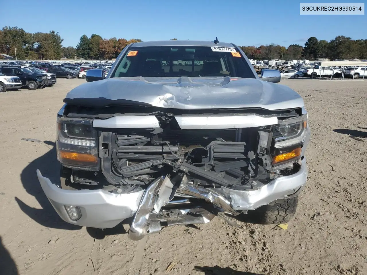 3GCUKREC2HG390514 2017 Chevrolet Silverado K1500 Lt