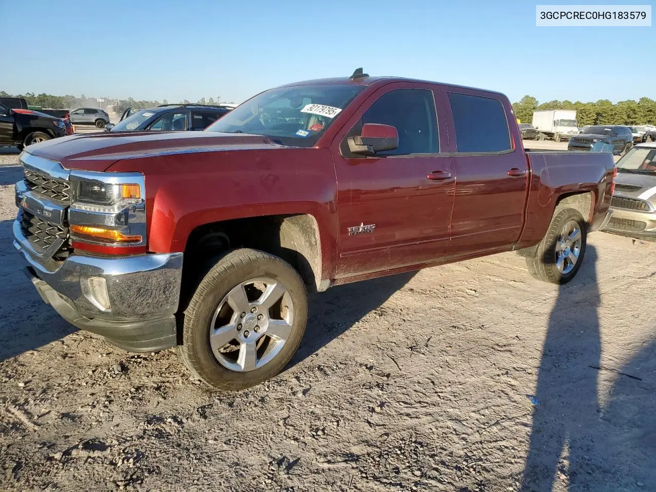 3GCPCREC0HG183579 2017 Chevrolet Silverado C1500 Lt