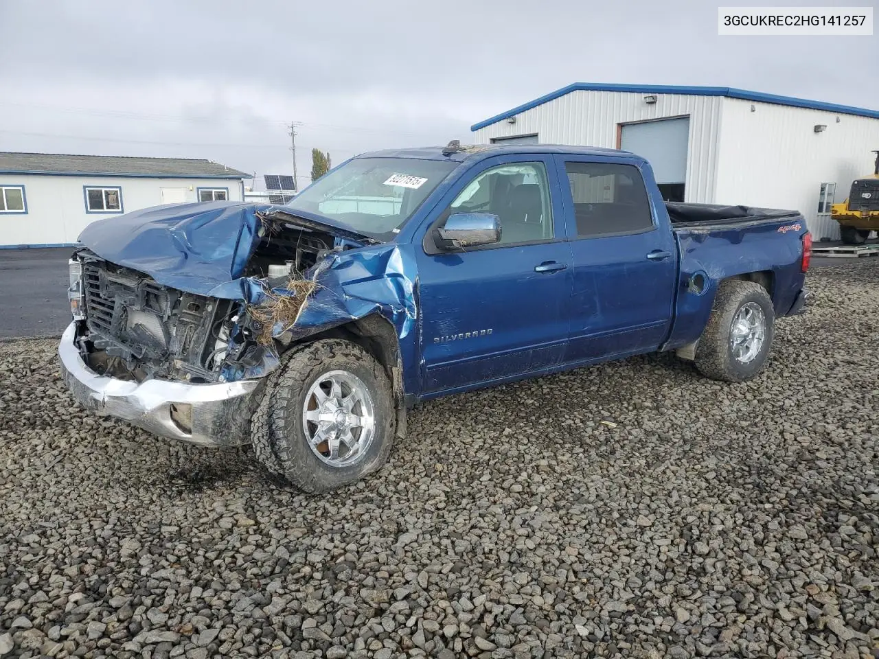 3GCUKREC2HG141257 2017 Chevrolet Silverado K1500 Lt