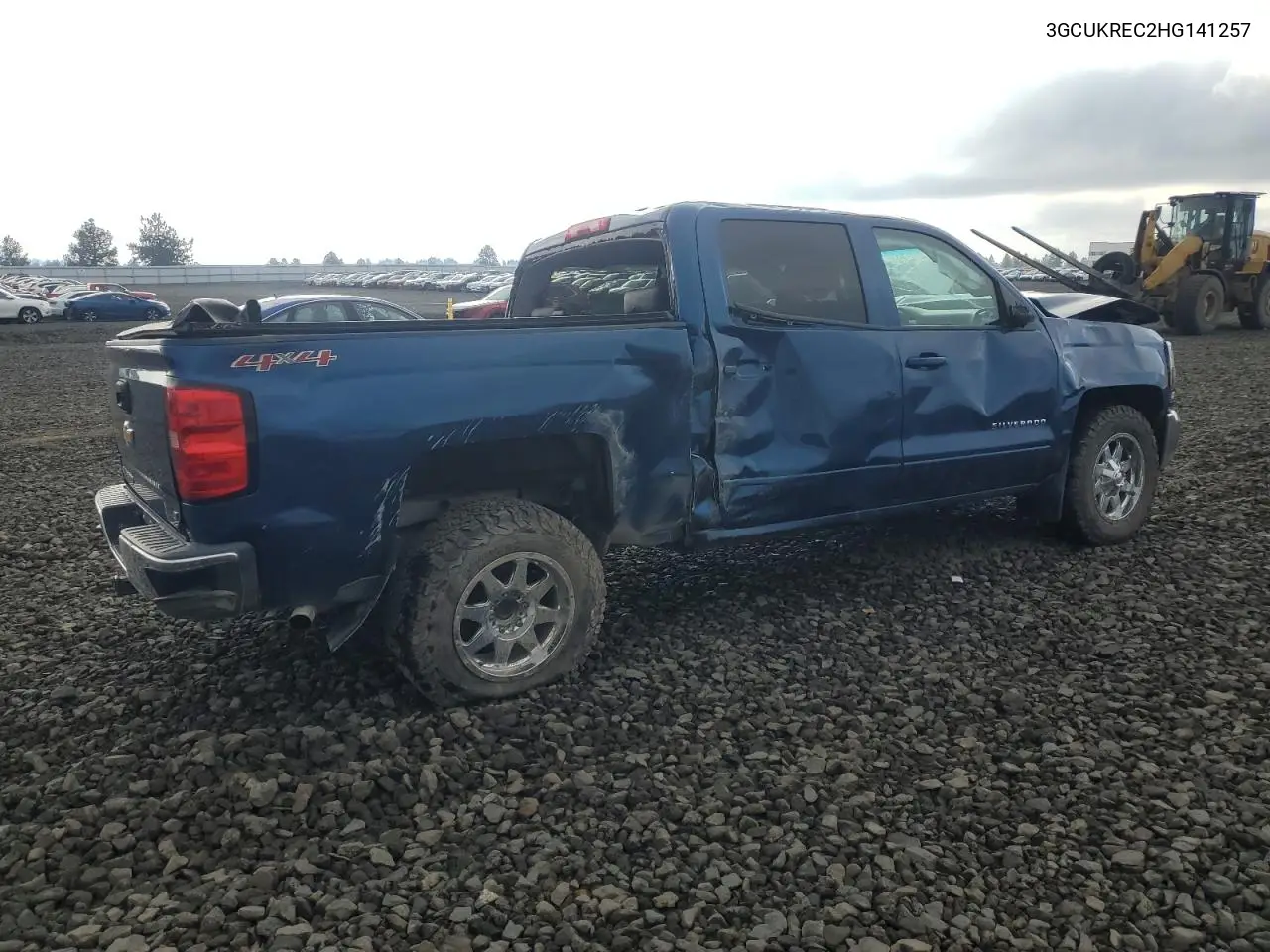 3GCUKREC2HG141257 2017 Chevrolet Silverado K1500 Lt