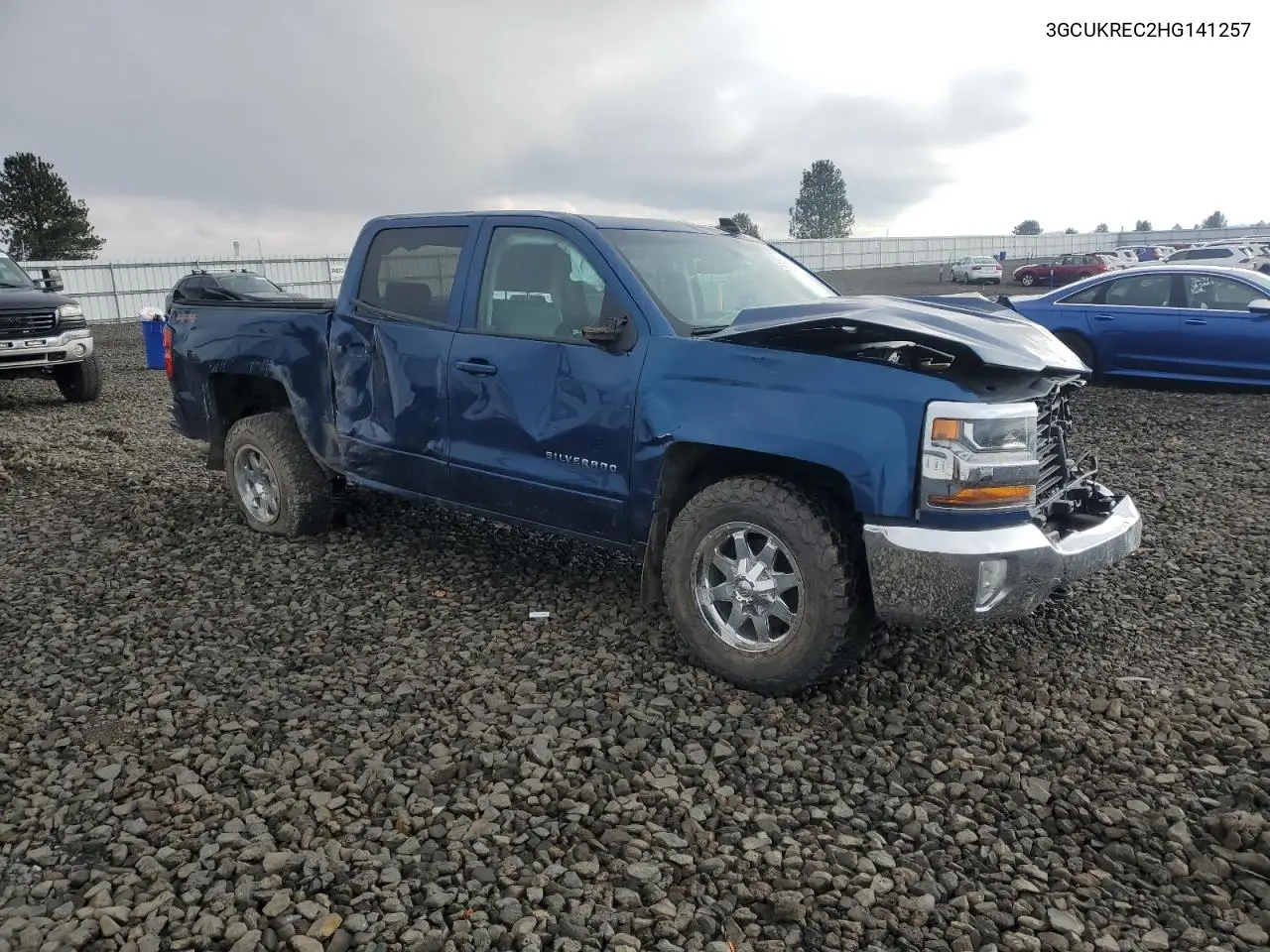 3GCUKREC2HG141257 2017 Chevrolet Silverado K1500 Lt