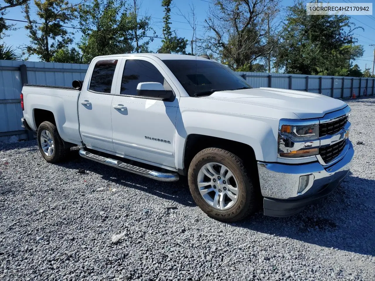 1GCRCREC4HZ170942 2017 Chevrolet Silverado C1500 Lt