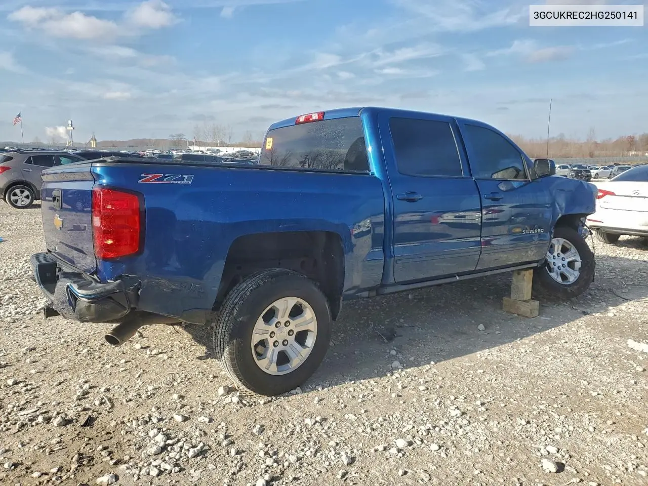 3GCUKREC2HG250141 2017 Chevrolet Silverado K1500 Lt